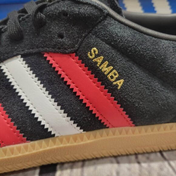 adidas Samba OG Core Black Better Scarlet - Picture 5 of 9